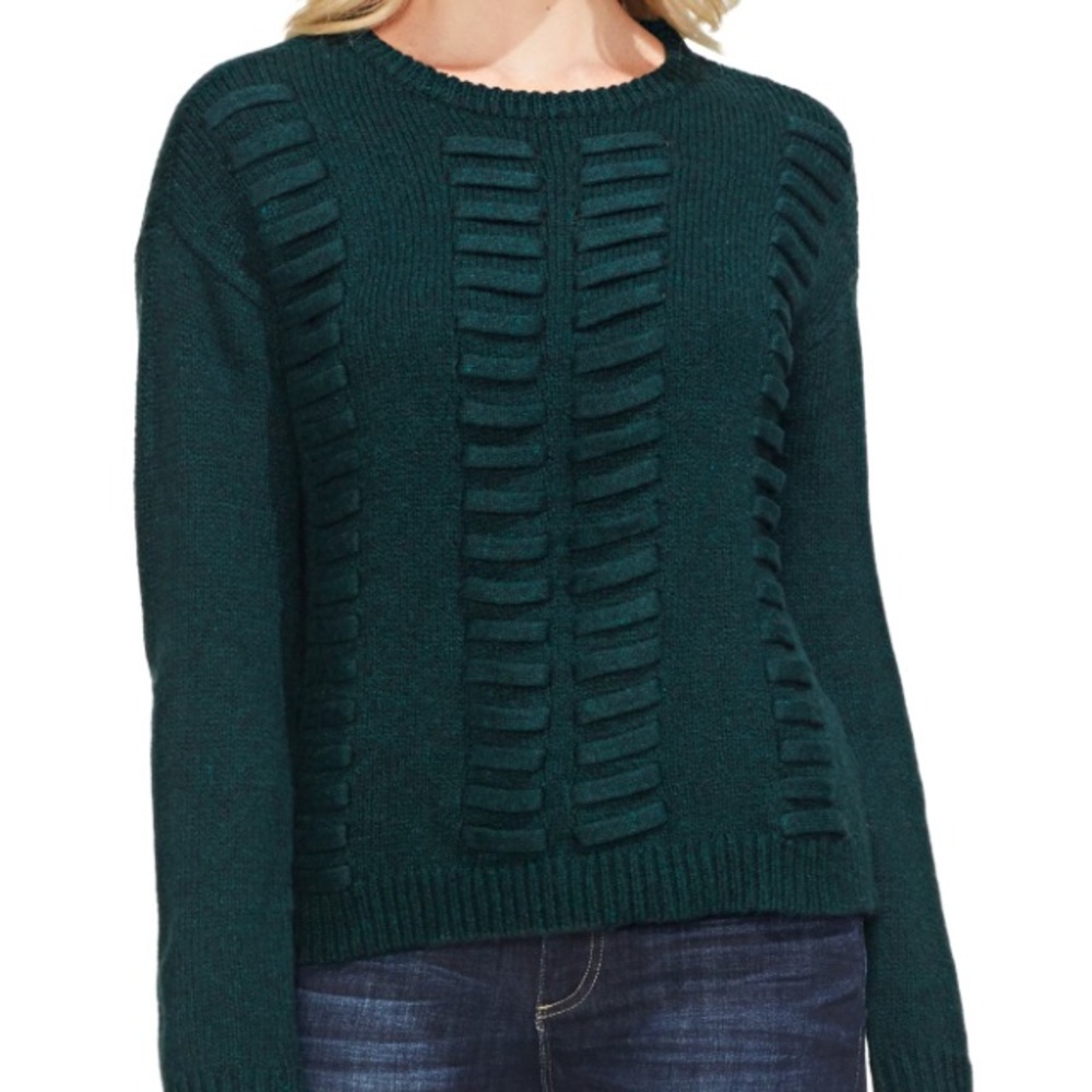 NWT Vince Camuto Lace Through Sweater Hunter